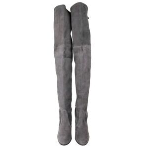 Stuart Weitzman Charcoal Over the Knee Boots